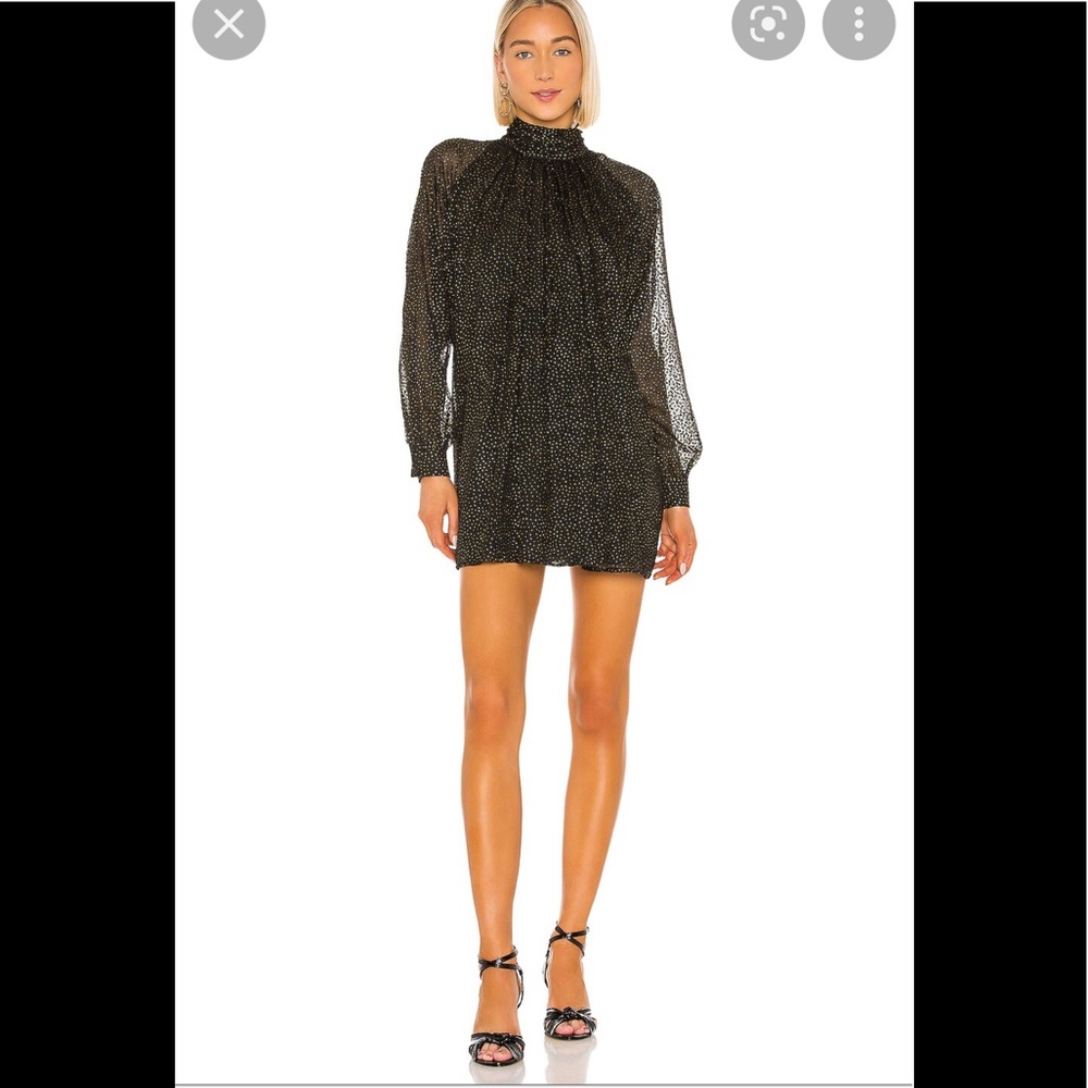 House of Harlow 1960 x Revolve dress  Shanti Dress in Noir